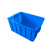 天迹 塑料周转箱 货架物料收纳盒 长方形五金零件盒 螺丝工具盒 4#410*310*145 蓝