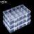 多格零件盒电子元件透明塑料收纳盒小螺丝配件工具分类格子样品盒 3个15格大号.