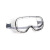 代尔塔101125护目镜 透明PC防冲击眼镜工业防护眼镜全包围眼罩防飞溅弹性织物头带 1副装 企业专享