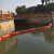 PVC围油栏固体浮子式围油栏水面围油吸油拦污带拦截围堵厂家直销 桔红色PVC-800
