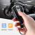 KAKTUS适用宝马R18摩托车机车金属遥控器钥匙套航空铝合金钥匙包BMWR1 银色+椭圆便捷绳（颜色备注）