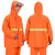 雨裤套装分体式安全环卫舒适防风防水服反光警示定制 分体雨衣套装：黑色（网格内里） XXL