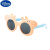 迪士尼（Disney）儿童太阳镜墨镜小猪佩奇小孩时尚潮男童女童宝宝防紫外线眼镜遮阳 橙框蓝腿 单幅眼镜
