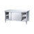 欧斯仑不锈钢厨柜套装现代简约厨房组合厨柜不锈钢厨房边柜置物柜可切菜 单通 加厚 80x50x80cm  双门