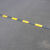 橡胶减速带微型减速带车位分割线道路自行车减速板2公分 黄线一线槽1000*150*30mm