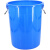 工孚 大号加厚塑料圆桶圆形收纳桶 大容量水桶 280L蓝色无盖 一个价
