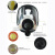 唐丰 TF-AL防毒面具 头戴式呼吸阀全面罩工业活性炭防有毒气体 3号滤毒罐套装
