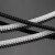 玛仕福 齿形套线管 KG电线套管绝缘保护套塑料套管卡扣U形护线套 黑色KG024（10米）