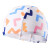 川崎（KAWASAKI）儿童泳帽青少年柔软舒适可爱游泳帽卡通印花布帽中大童A0033白色