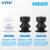 威尔克VRK VP系列风琴双层真空吸盘优质工业气动元件吸嘴波纹柔软型仿静电硅胶吸盘 VP06LBN 黑色橡胶 