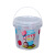 耐热外卖打包桶 玩具桶350ml 750ml 1L奶茶塑料桶 150ml(不带提手) 透明