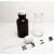 玻璃洗气瓶 集气瓶洗气装置过滤装置抽滤装置 锥形瓶广口瓶带胶塞 白色集气瓶配双导管1000ml