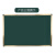 优质加厚加硬挂式学校教室办公磁性大黑板写粉笔绿板白板定制 尺寸定制专拍