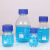 京斯坦 蓝盖透明试剂瓶带刻度实验室样品瓶透明玻璃螺口取样瓶G45试剂瓶 1000ml 