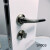 TATA木门专用尼克门锁磁吸锁室内卧室简约现代实木门锁隐藏锁 SN001银色