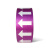 清波 管道标识反光膜 流向导向指示标签 不干胶贴（紫色20cm*20m）