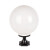 龙代（longdai）LED防水灯户外柱头灯围墙圆球灯球形罩 25cm亚克力材质+黑色四方底座