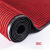 大工象 双条纹PVC复合防滑地垫 吸水走廊通道条绒地毯垫 暗红色-宽1.2米 1米价