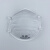 N95活性炭杯型口罩带呼吸阀喷漆工业打磨白色灰色防雾霾防晒 白阀（20只/盒）