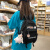 XIAX双肩包女新款儿童书包学生小背包可装11寸ipad平板女孩外出旅定制 粉色+徽章