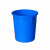 劳保佳 大号塑料圆桶 圆形大容量水桶 圆形收纳桶 带盖加厚储水桶 带盖50L 蓝色