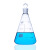  蜀牛 具塞三角烧瓶标口磨口三角瓶实验室高硼硅耐热玻璃带塞锥形瓶 1000ML/24# 具塞三角烧瓶 