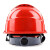 伟光ABS透气安全帽 新国标 抗冲击 欧式红色旋钮式 1顶