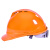 朋安V型ABS安全帽透气工地施工建筑工程监理领导电力施工头盔防砸抗冲击 V型ABS透气-橙色 