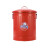 dulton金属垃圾桶铁皮厨房客厅杂物收纳桶套装带盖圆桶定制 浅蓝 12L 直径27*总高35.5cm