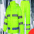 反光雨衣雨裤交通高速路政救援荧光警示服分体套装定制印字骑 荧光绿2单上衣 M