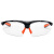 者也（ZYE）工业防护骑行防护实验室眼镜防风沙防冲击护目镜平光镜 黑橘框护目镜