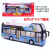 芮帕男孩玩具合金双节公交车模型仿真儿童双层巴士无轨电车回力小汽车 大号敞篷双层巴士蓝色 公交巴士
