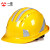 免费印字  一盾安全帽工地男国标加厚建筑工程电力头盔定制logo印字 黄色 五筋反光条ABS