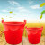 塑料水桶农村挑水桶挑粪桶尿桶生活桶装水桶农用加厚塑料桶 88型红色 新料 装40斤水