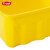 安赛瑞 塑料水桶 方形手提桶 9.5L 物业清洁桶 黄色 5264特耐适Trus企业可定制 710062