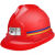矿工安全帽国标煤矿井下矿山专用反光条施工挂灯劳ABS头盔 PE磨砂矿工帽黑色