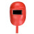 佳护 半自动手持式电焊面罩氩弧焊焊工面罩防飞溅防护面具电焊帽 红色塑料：普通手持