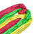 力拓中用 柔性吊装带彩色工业行车双扣O圆环形起重吊带绳子 环形_5吨4米