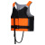 京斯坦 成人救生衣大浮力加厚出海冲浪帆船皮划艇浆板浮力衣 V5038黑拼橙 L码1件