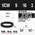 台湾TTO旋转轴用油封单唇密封圈小截面内铁骨架VCW10 20 30 40 50 VCW 9 16 3