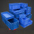 欧杜 周转箱塑料盒子长方形户外手提螺丝盒收纳零件盒EU箱物流胶框胶箱 41028箱1000*400*290mm蓝1特厚 4天