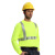 安大叔 JJ-E804 荧光黄圆领长袖反光T恤 3M安视透气反光材料 涤纶鸟眼透气面料 定做 XL码 1件