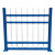 佑工信 锌钢围墙护栏学校社区防护围栏 1米高三横杆*3米长(送立柱) 单位：套