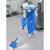 加厚KN铝杆扫把扫帚加长配杆清洁地板刷地刮刷子专用 红色1350mm铝杆