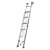 OENG铝合金抽拉式升降程梯特厚mm单面直梯1米 手拉伸缩升降梯1100 直梯10米