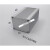铝盒长方形 正方形铝合金外壳铝型材盒子铝盒长方形壳体氧化开孔 90*90*长130一体白色
