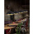 火锅店吊灯单头单个创意个性餐厅店铺餐馆饭店工业风复古锅盖灯罩 黑色 A款直径30厘米