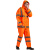 大杨RF715牛津布双层反光雨衣雨裤套装 橘色176-180 防汛救援分体透气安全警示服 定制