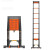 巴芬 铝合金伸缩梯加厚防滑升降梯子折叠稳固工程直行爬梯直梯 5.9米 3.9米
