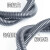 荧阙PA尼龙阻燃波纹管塑料穿线软管耐高温汽车线束电线电缆保护套 PA AD8.3(内径6)100米/卷